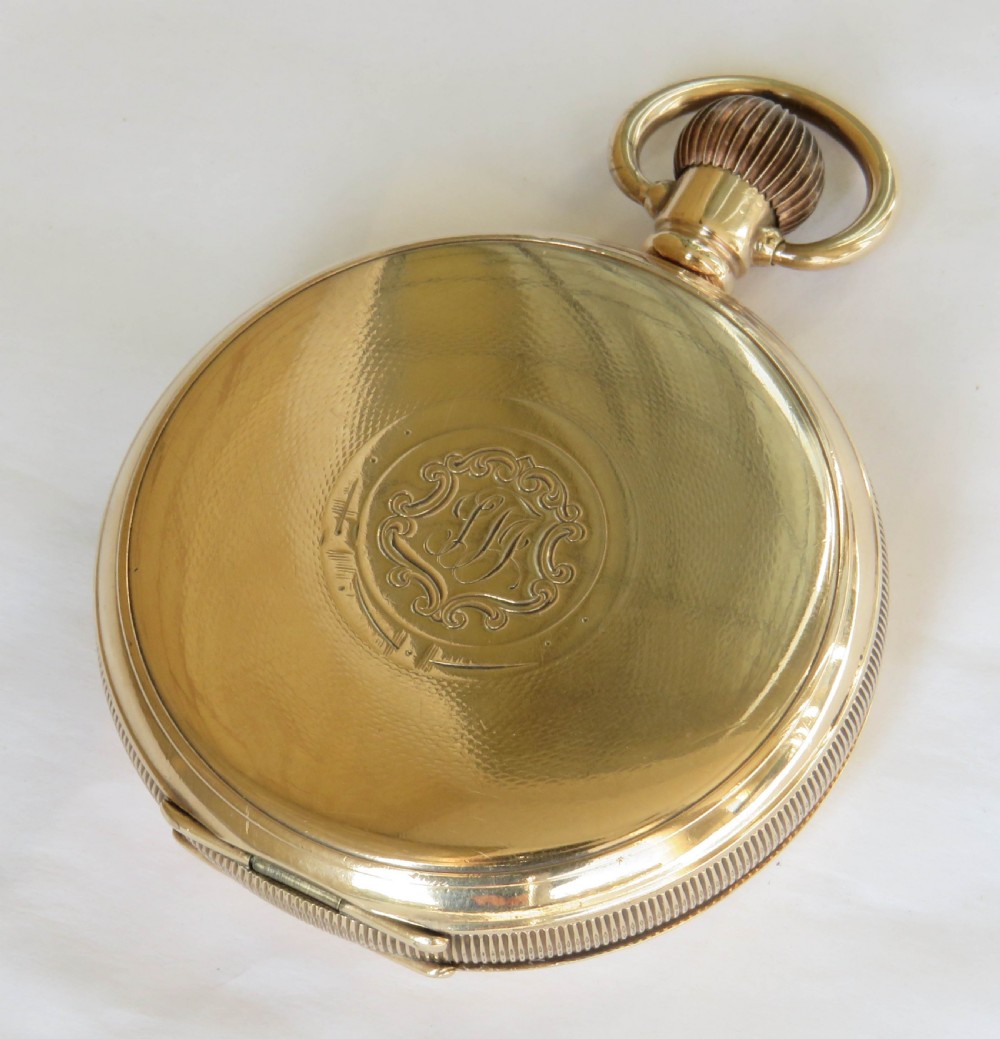 Antique Omega full hunter pocket watch, 1925 View VI