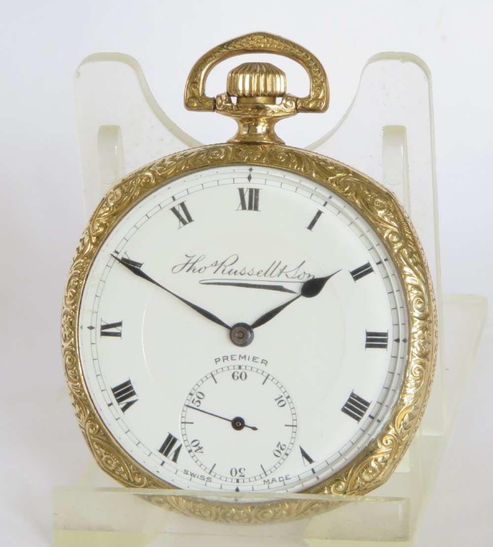 1930s Thomas Russell & Son Premier pocket watch