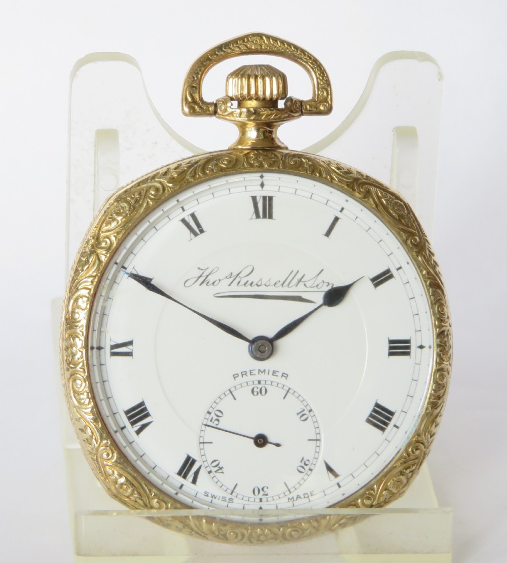 1930s Thomas Russell & Son Premier pocket watch View II
