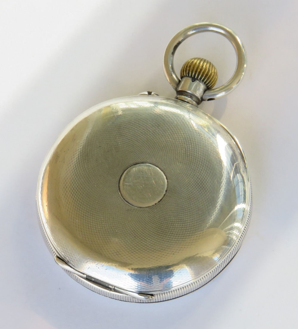 Antique silver Longines pocket watch for J W Benson View V