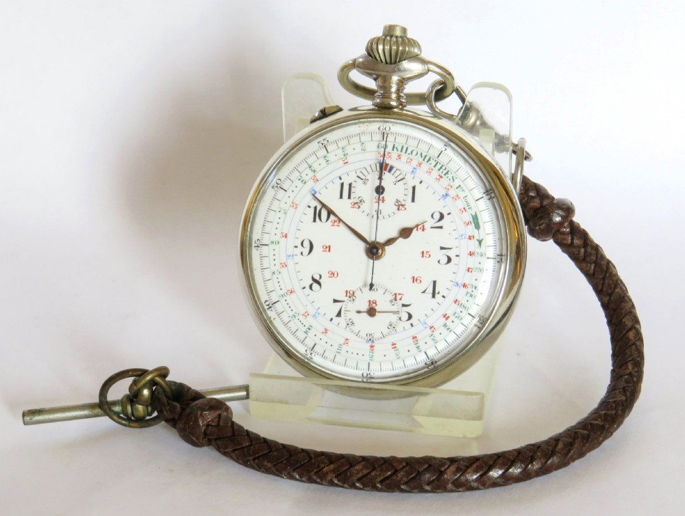 1940s motor car time trials pocket watch chrono