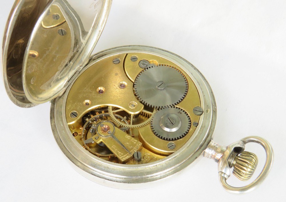 Antique silver Omega pocket watch View IV