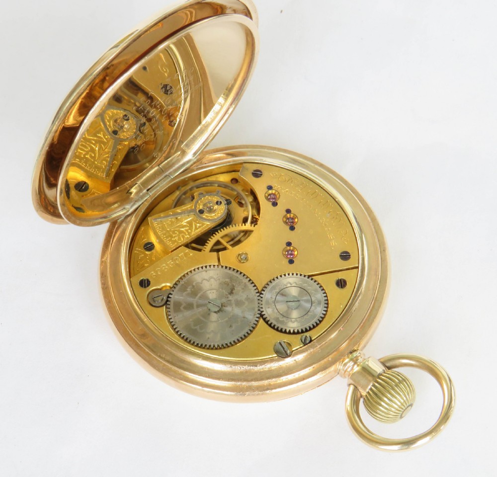 Antique Waltham full hunter pocket watch, 1890s View IV