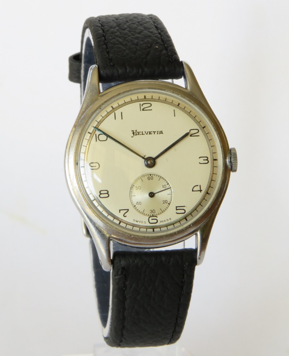 Gents 1940s Helvetia wrist watch View II