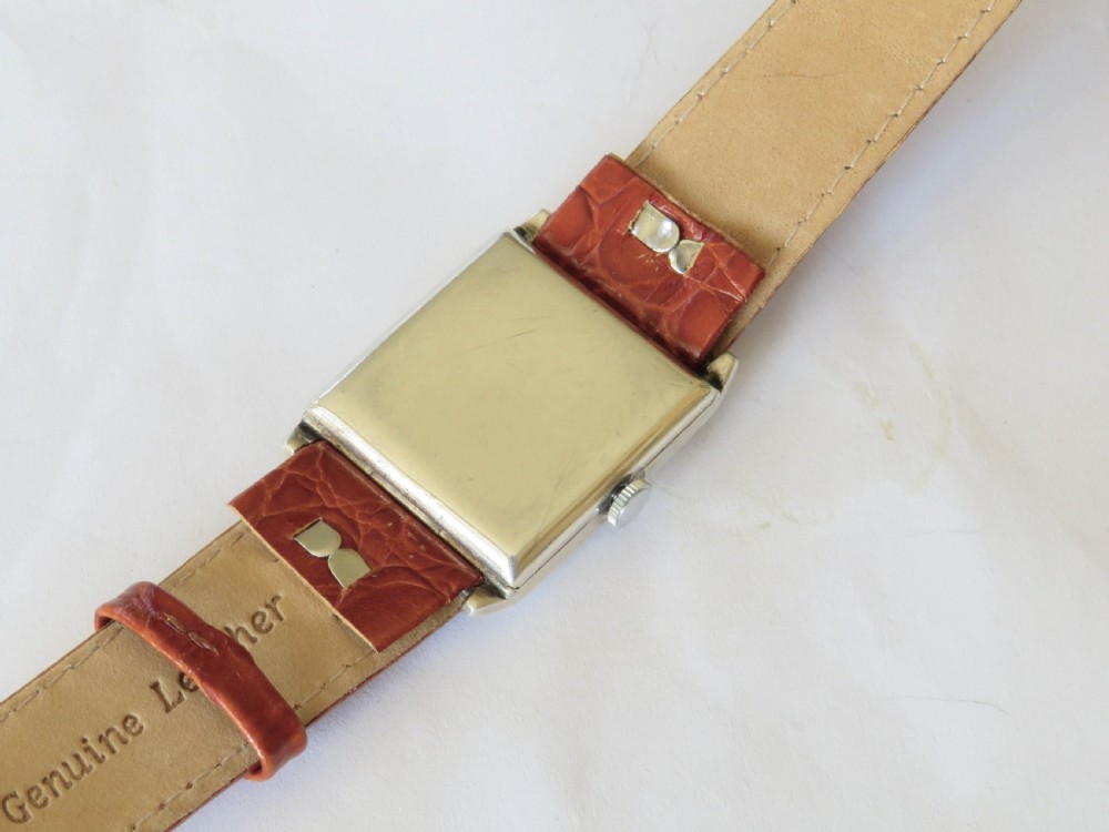Gents silver Vertex wrist watch, 1926 View V