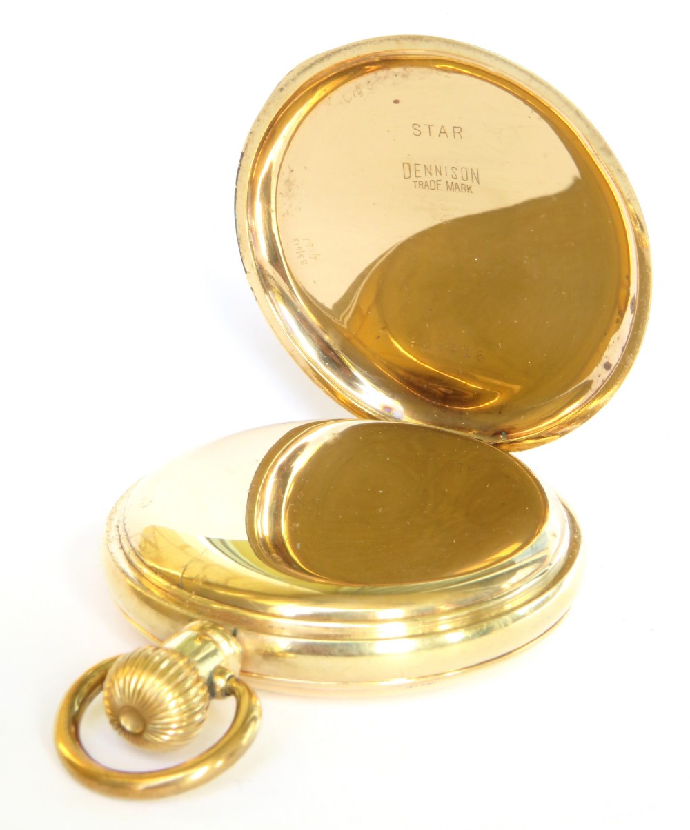 Antique Cyma half hunter pocket watch View III