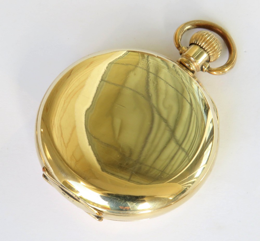 Antique Cyma half hunter pocket watch View V