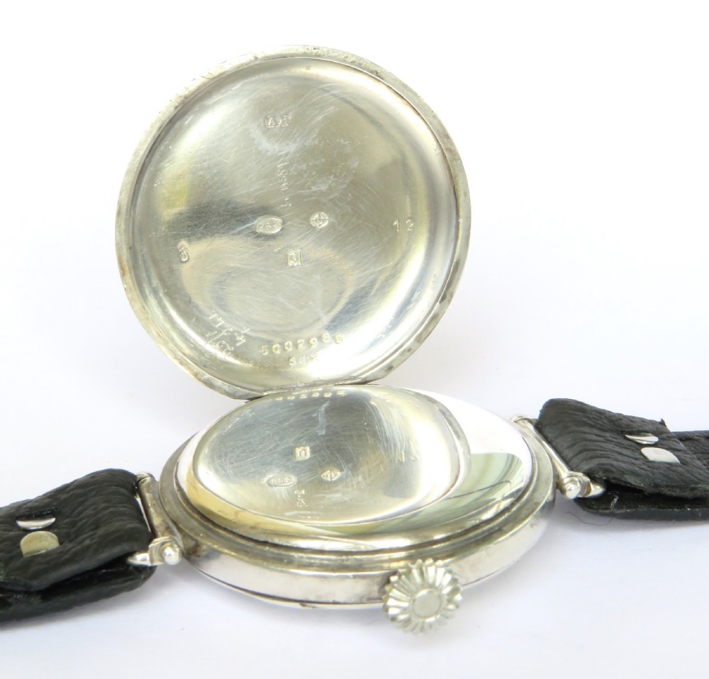 Gents silver Longines wrist watch, 1929 View III