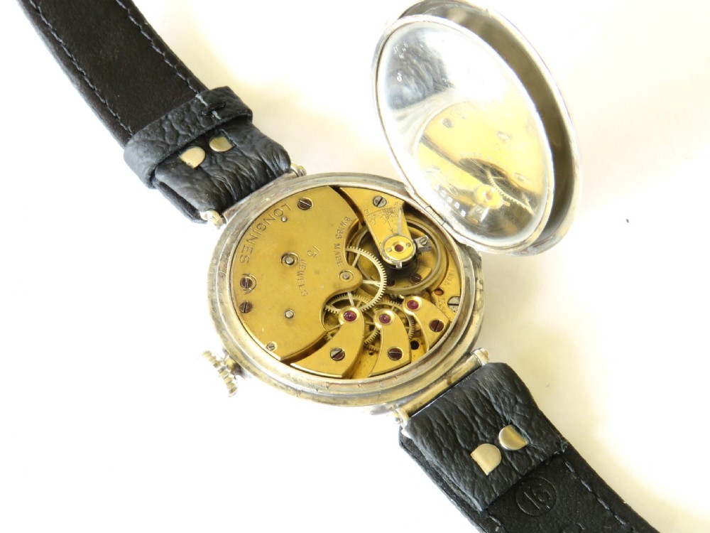 Gents silver Longines wrist watch, 1929 View IV