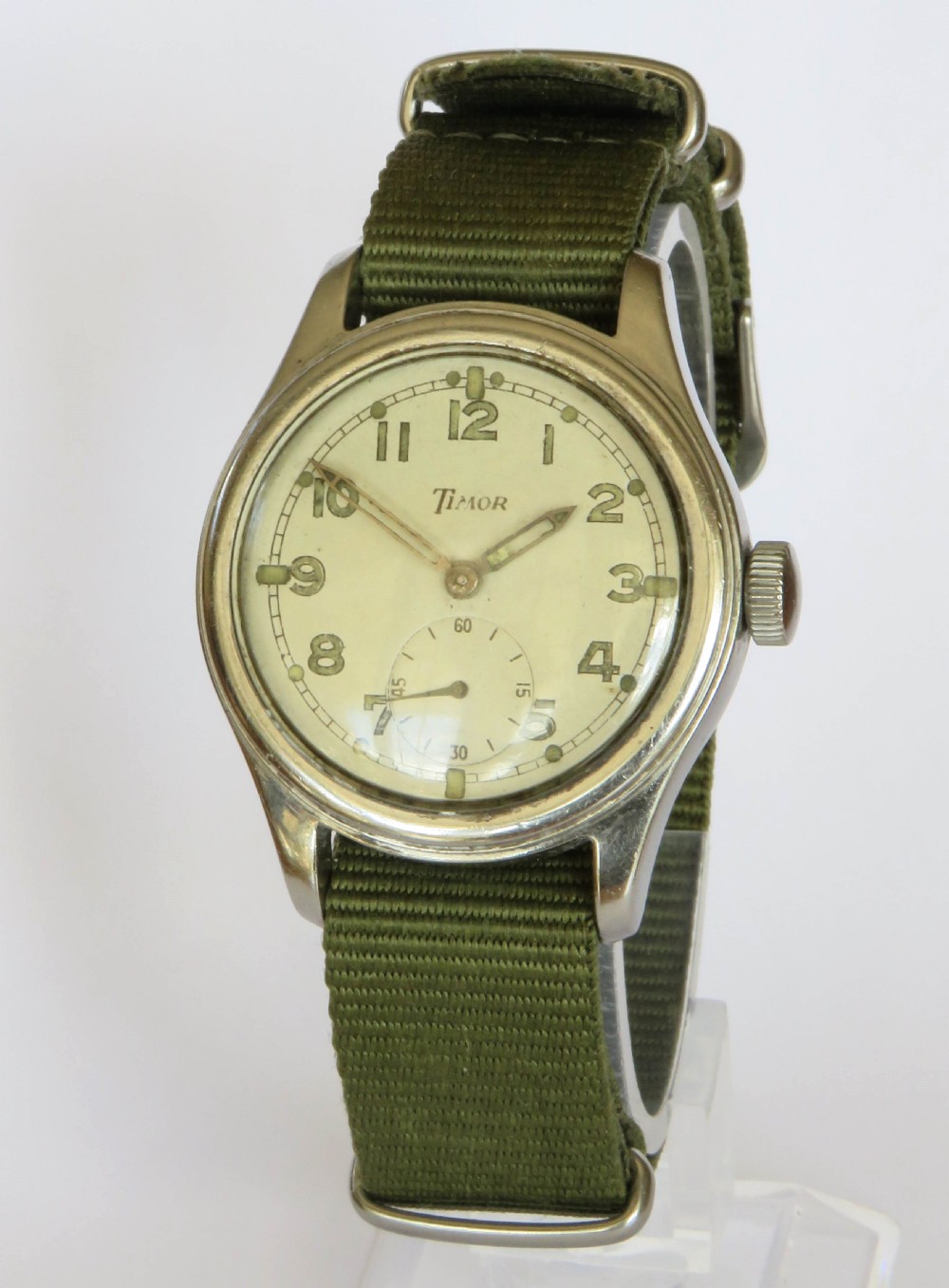 Gents 1940s Timor WWW military wrist watch