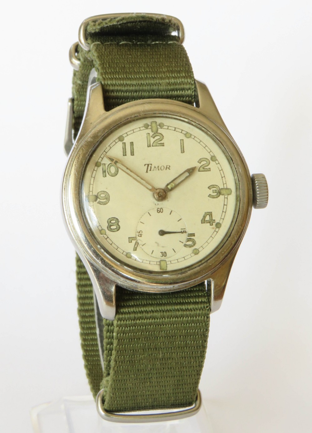 Gents 1940s Timor WWW military wrist watch View II