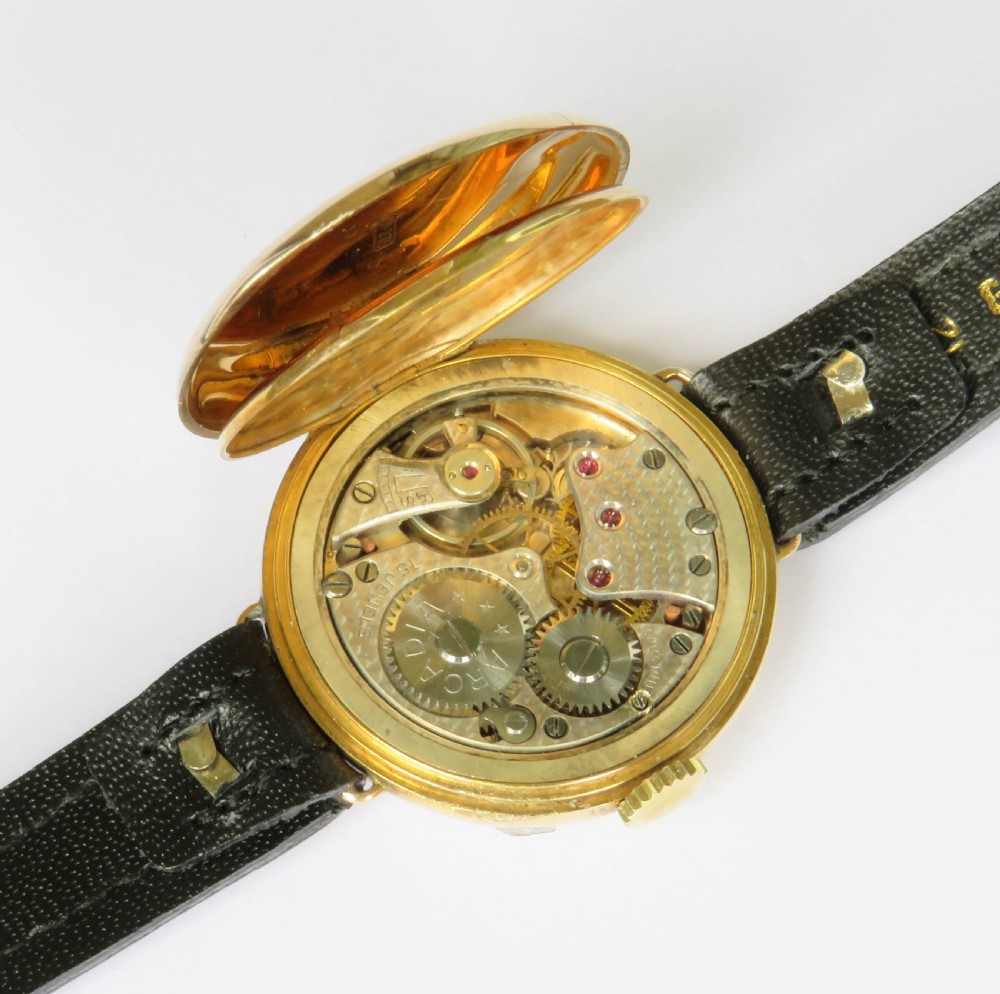 Mid-size 9ct gold Arcadia wrist watch, 1926 View IV