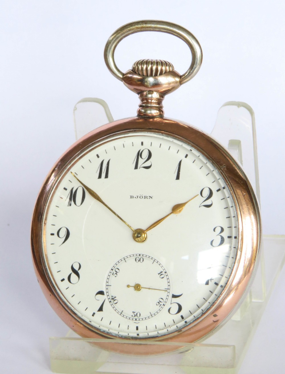 Antique Zenith Björn silver galonne pocket watch