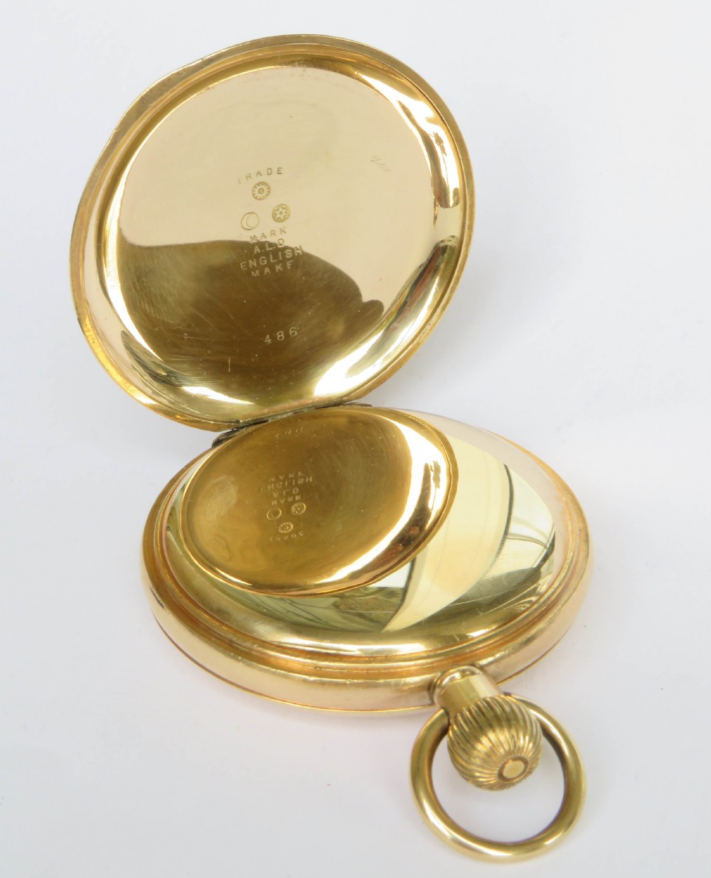 Antique Waltham half hunter pocket watch, 1898 View IV