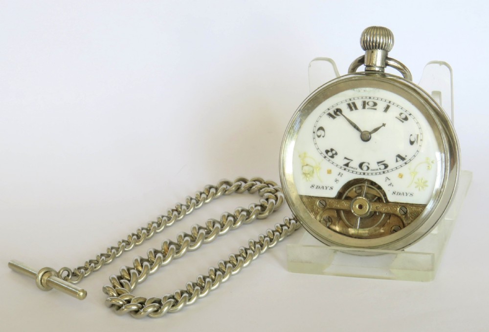 Antique Hebdomas pocket watch and chain