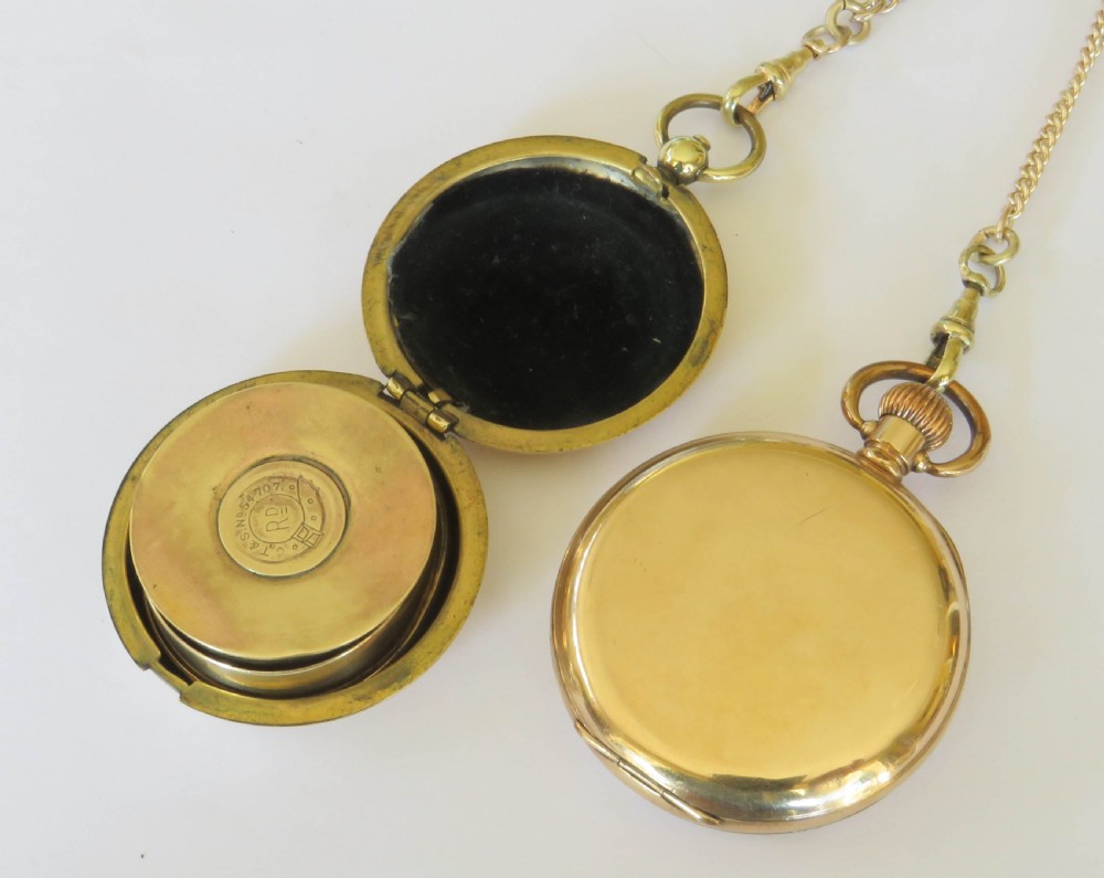 1920s Limit pocket watch, chain and stirrup cup View V
