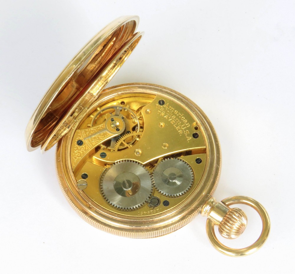 Antique Waltham half hunter pocket watch, 1903 View IV