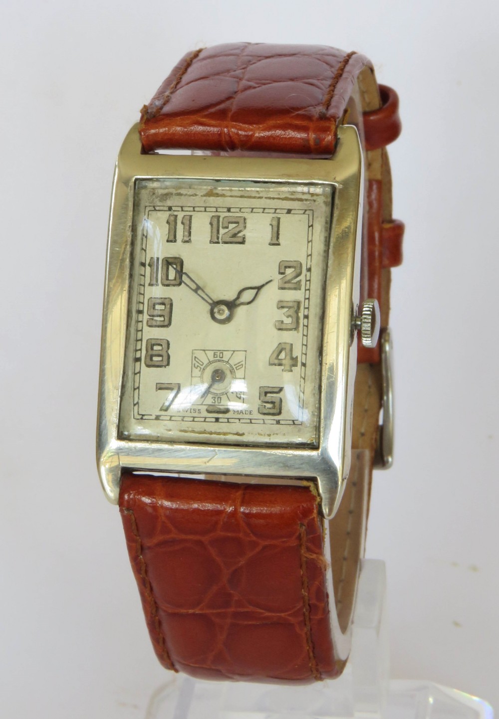 Gents silver wrist watch, 1927