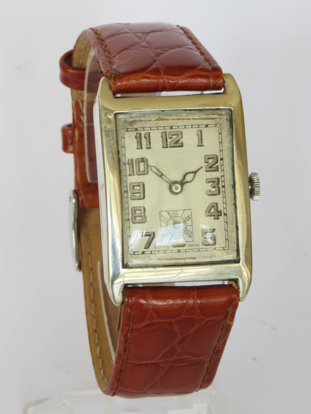 Gents silver wrist watch, 1927 View II
