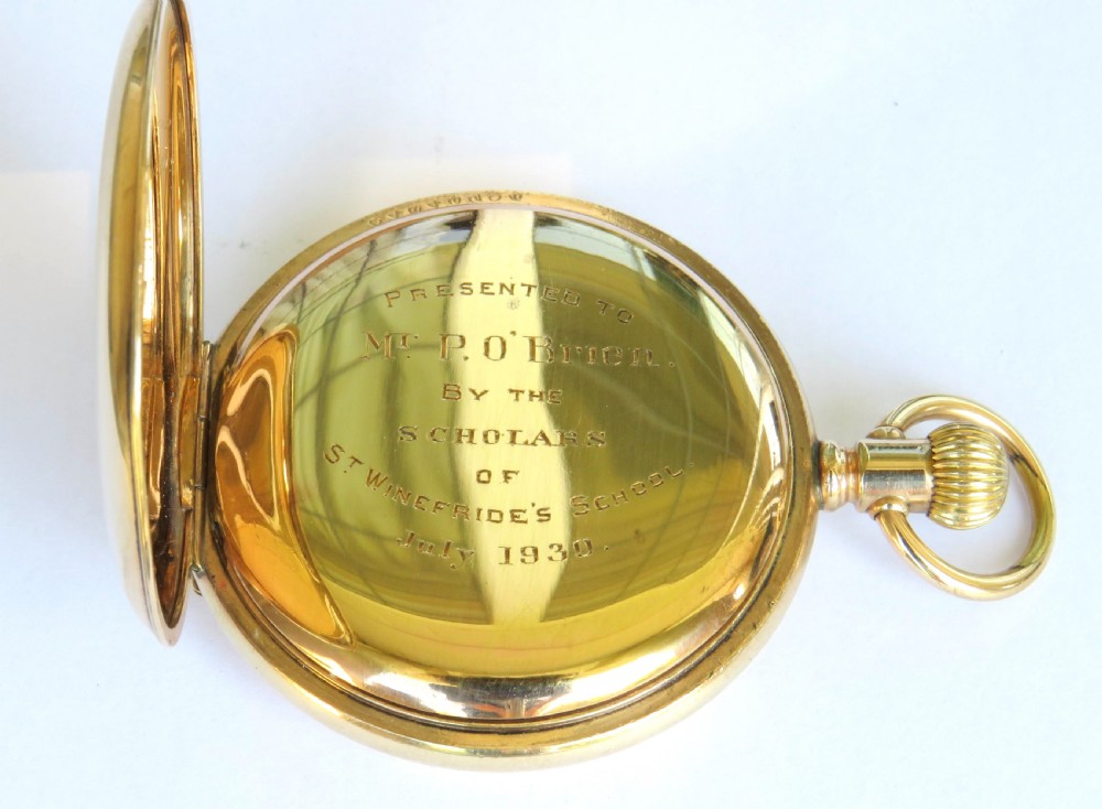 Antique full hunter pocket watch, 1926 View III