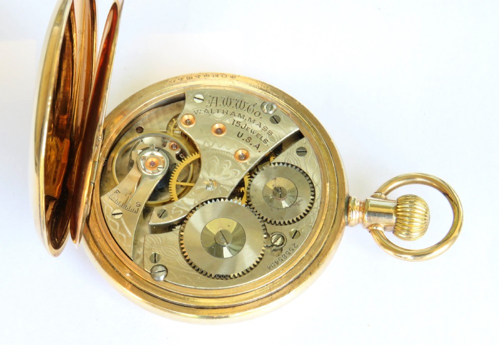 Antique full hunter pocket watch, 1926 View IV