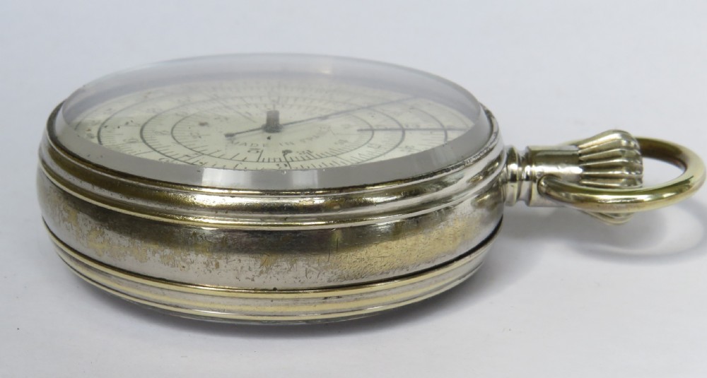 Antique pocket watch type slide rule/calculator, c1890 View IV