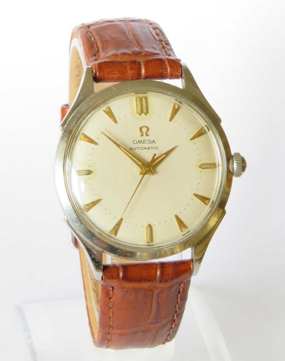 Gents Omega bumper automatic wrist watch, 1952 View II