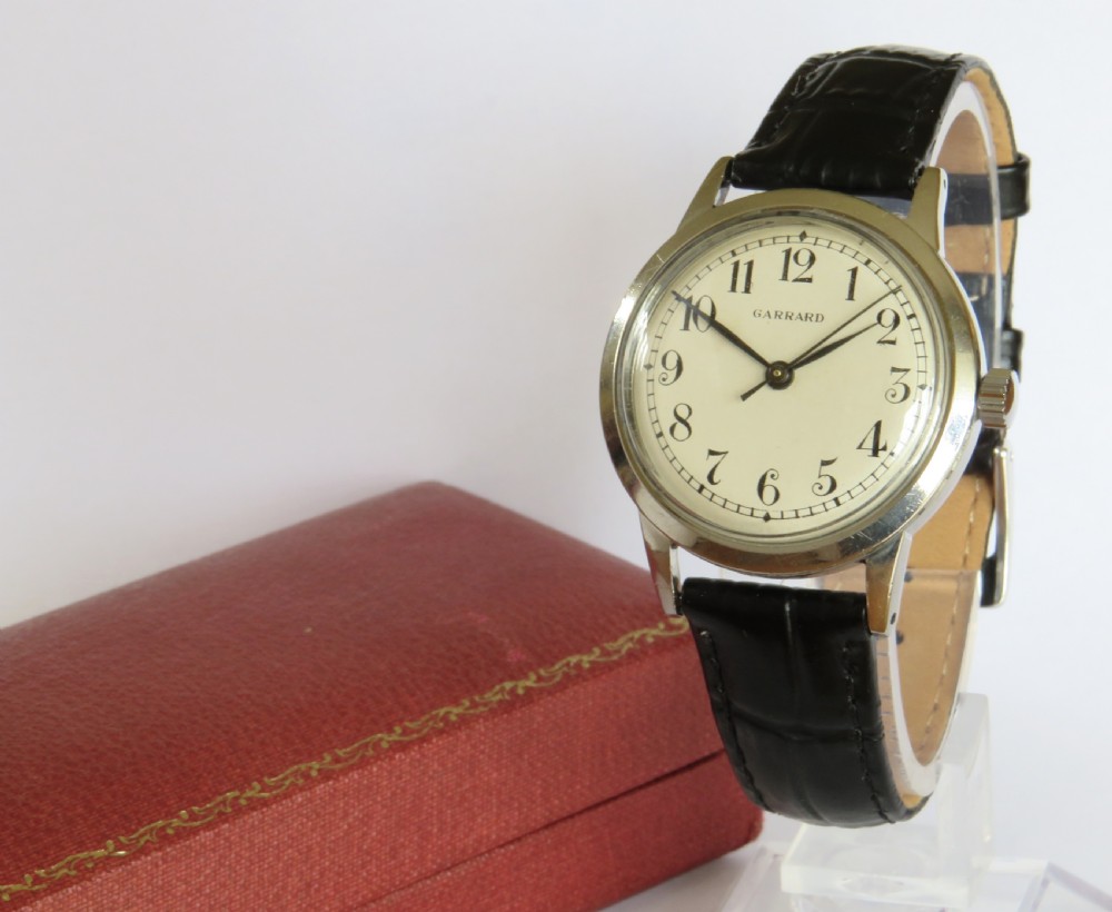 Gents boxed Garrard wrist watch, c1960