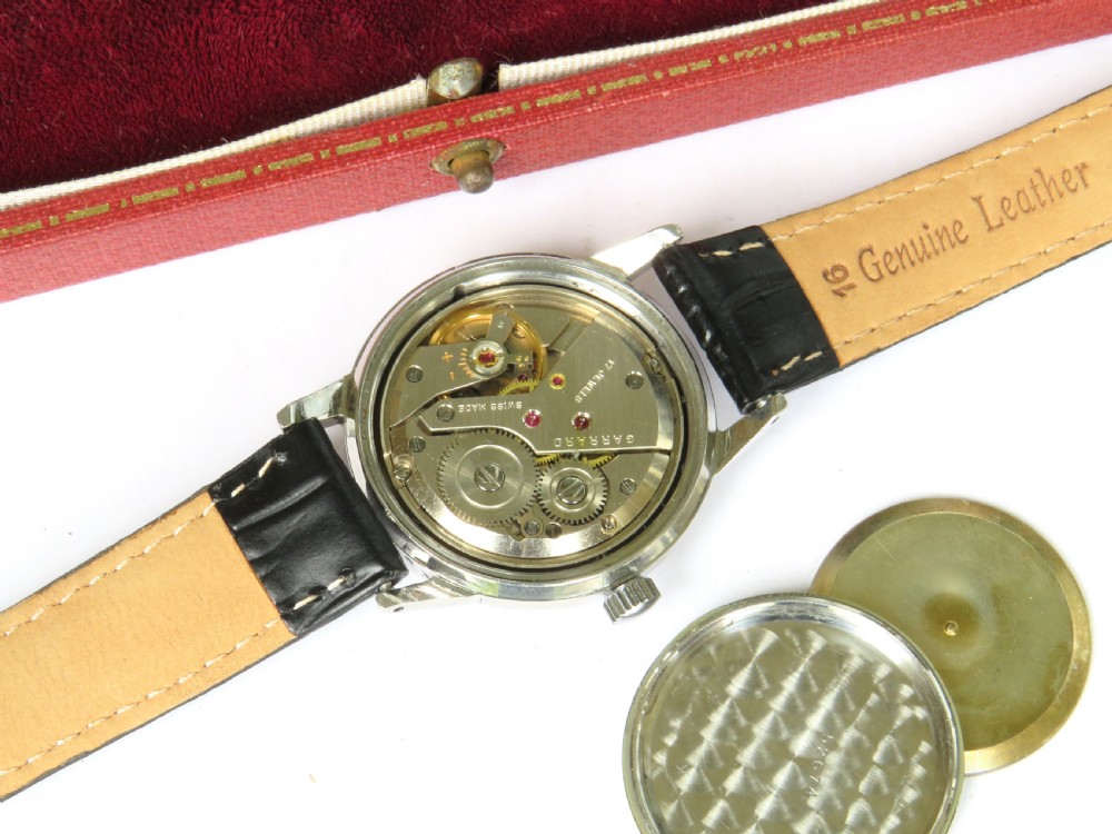 Gents boxed Garrard wrist watch, c1960 View III