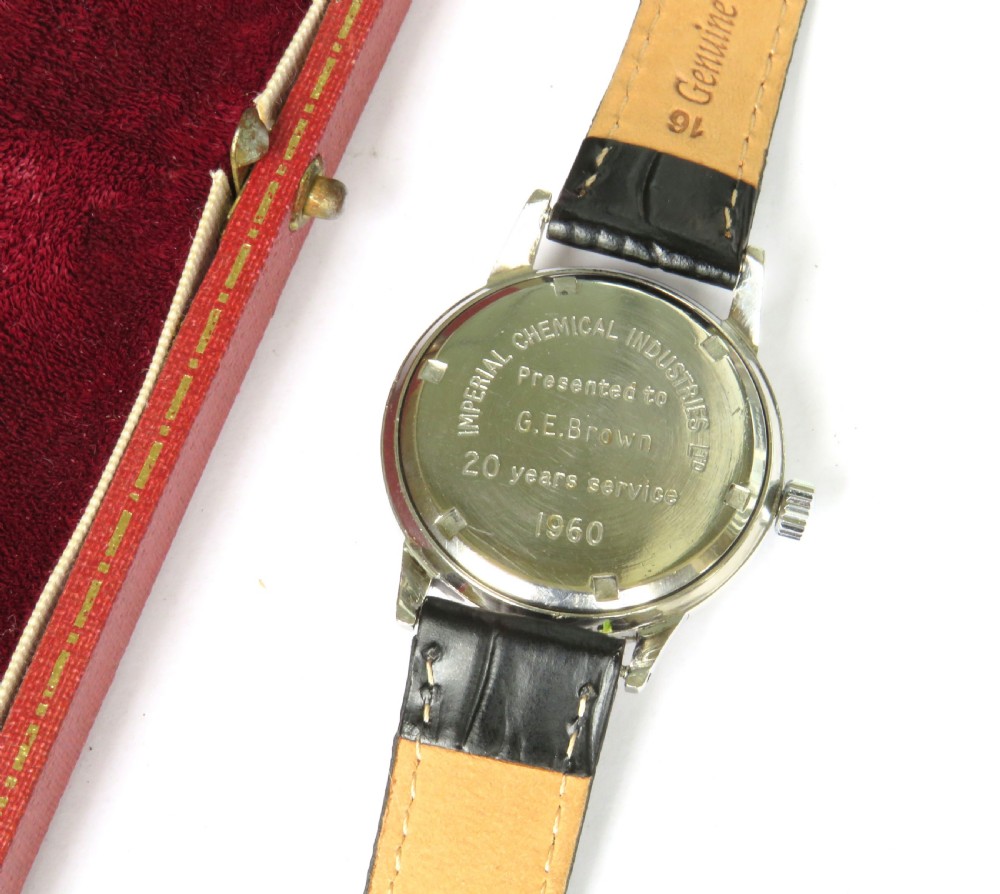 Gents boxed Garrard wrist watch, c1960 View IV