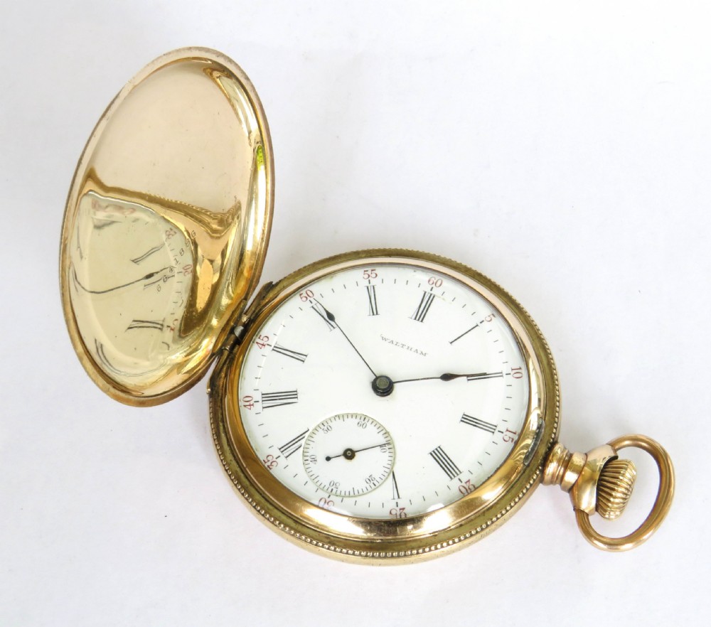 Antique Waltham Riverside full hunter pocket watch View III