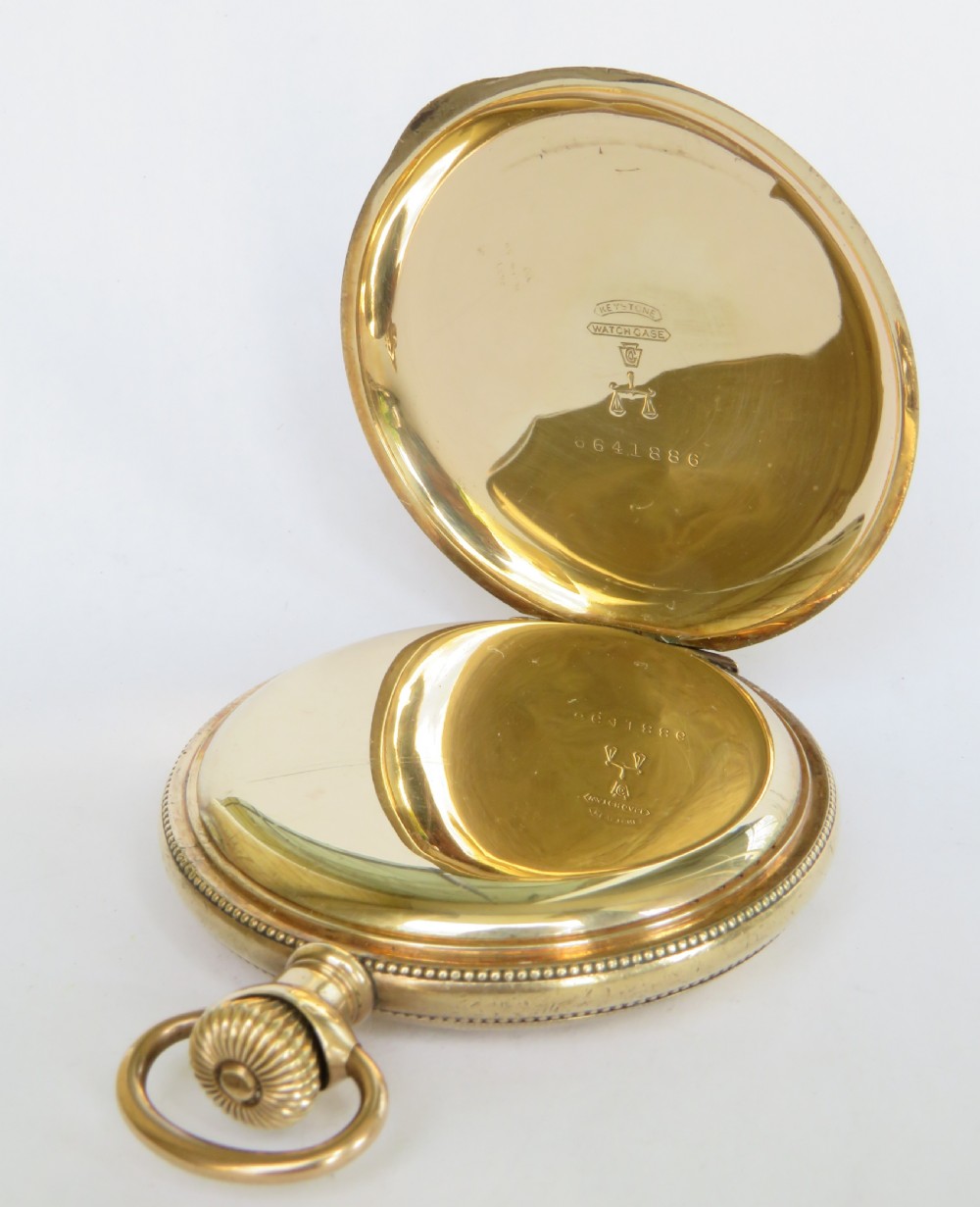 Antique Waltham Riverside full hunter pocket watch View IV