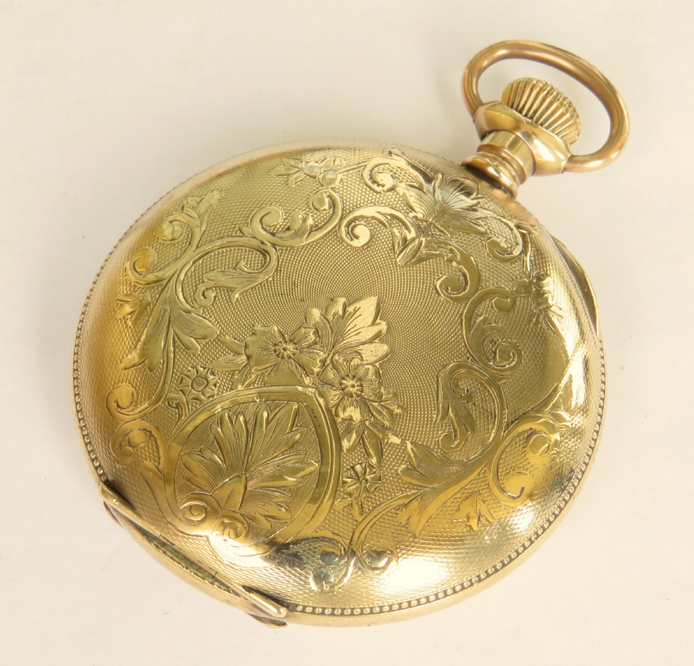 Antique Waltham Riverside full hunter pocket watch View VI