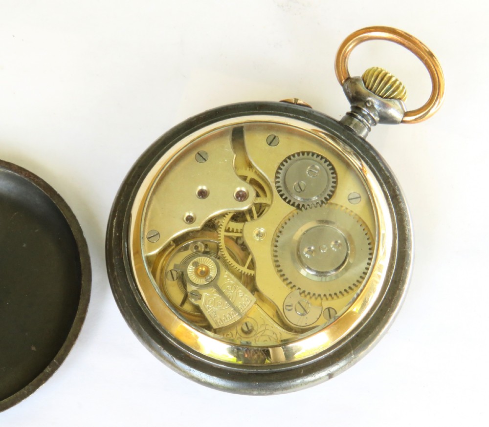 Antique Aeby & Landry jump hour pocket watch View II