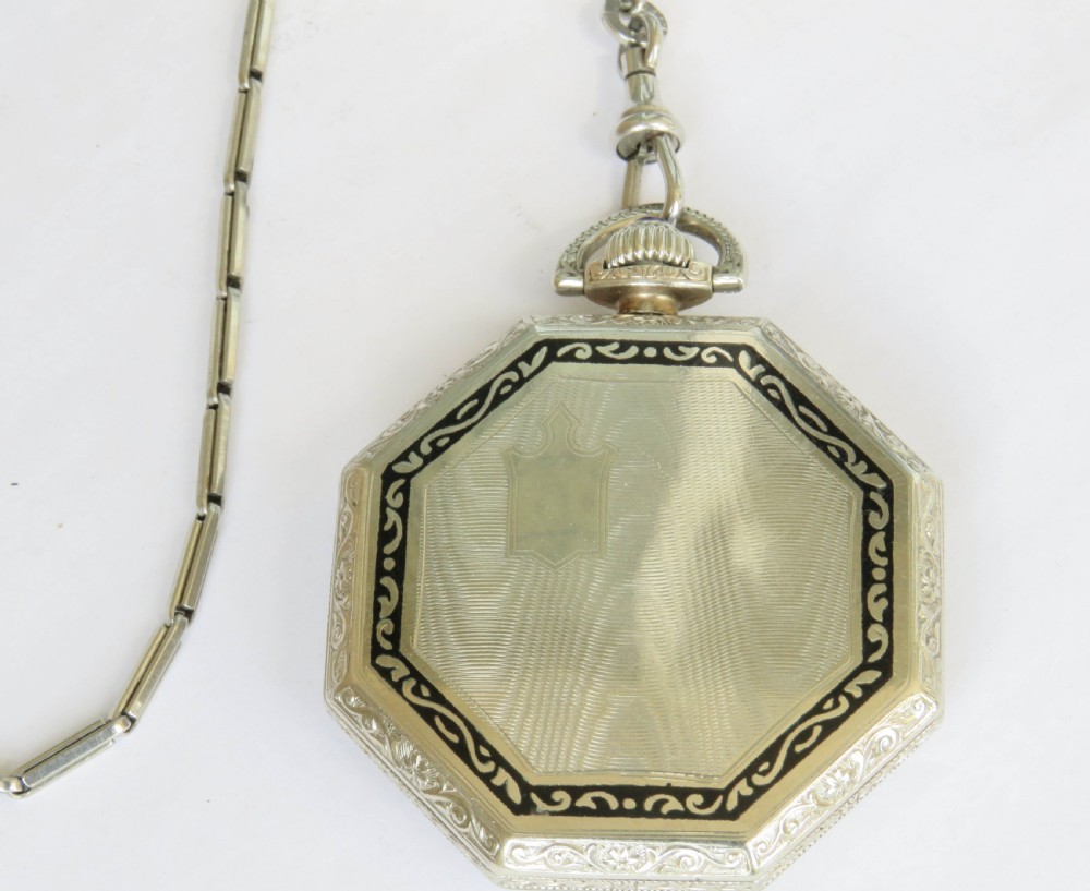 Antique Elgin pocket watch and chain View IV
