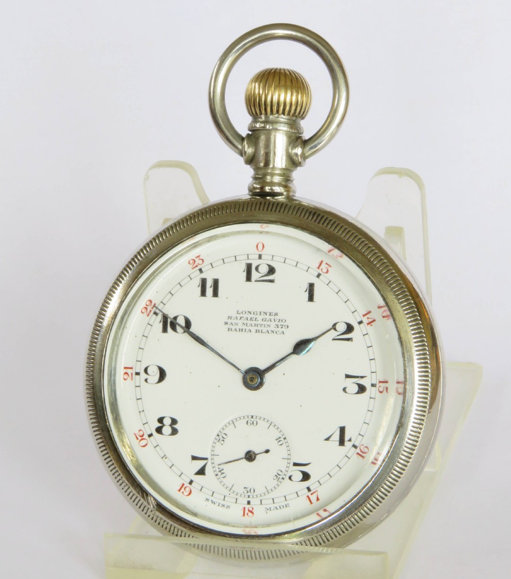 Antique Longines pocket watch, 1923