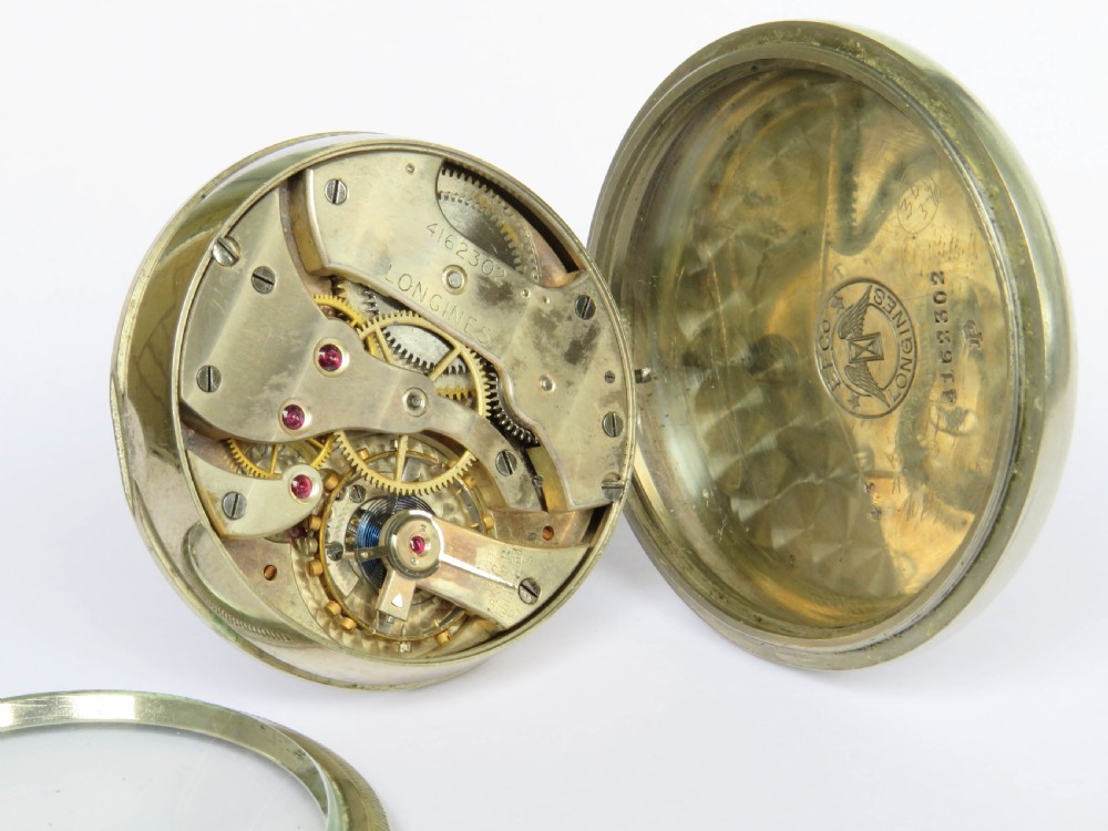 Antique Longines pocket watch, 1923 View III
