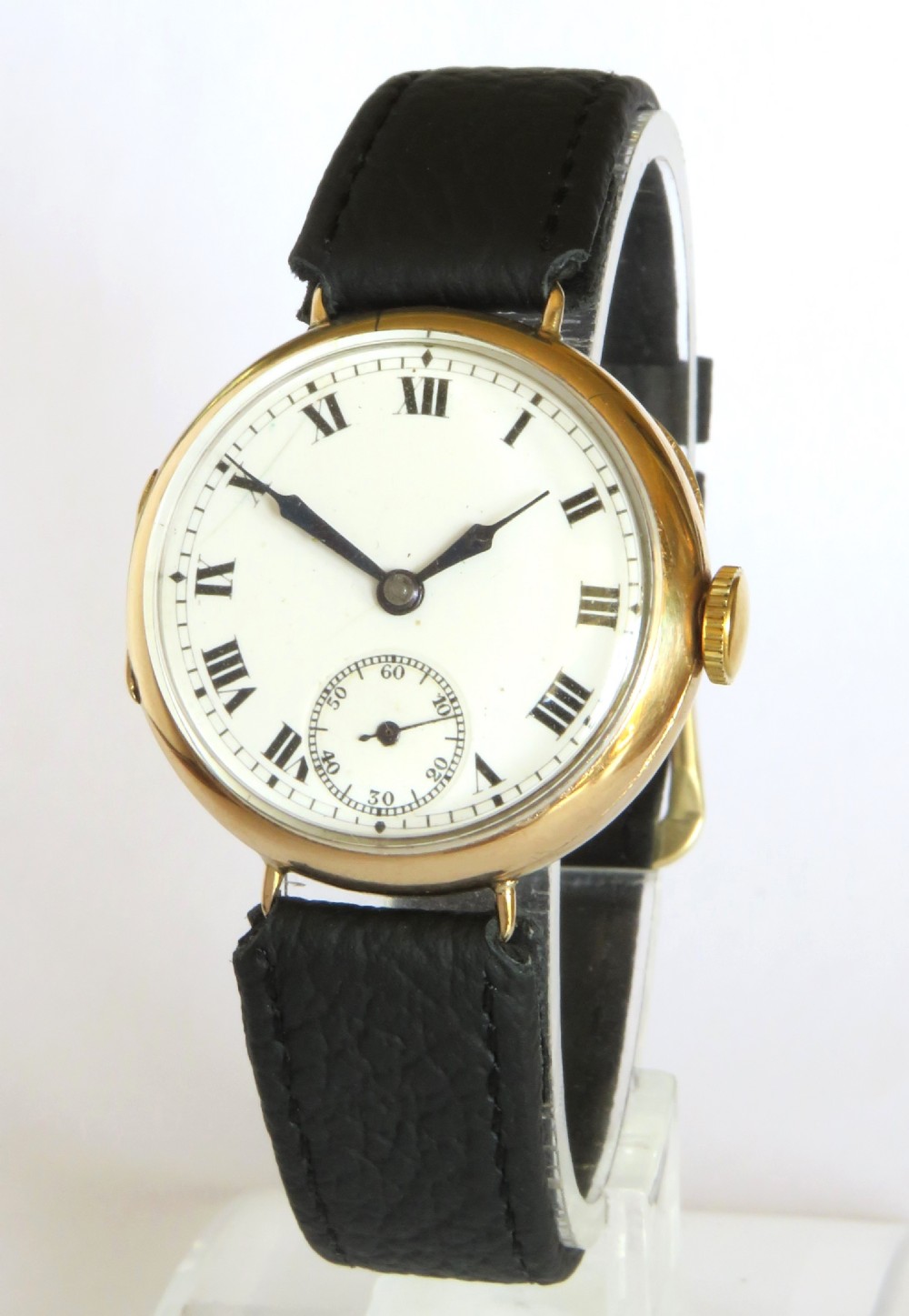 Antique 9ct gold wrist watch, 1924
