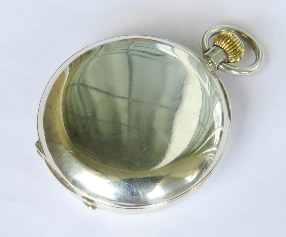 Antique silver J W Benson half hunter pocket watch, super condition View V