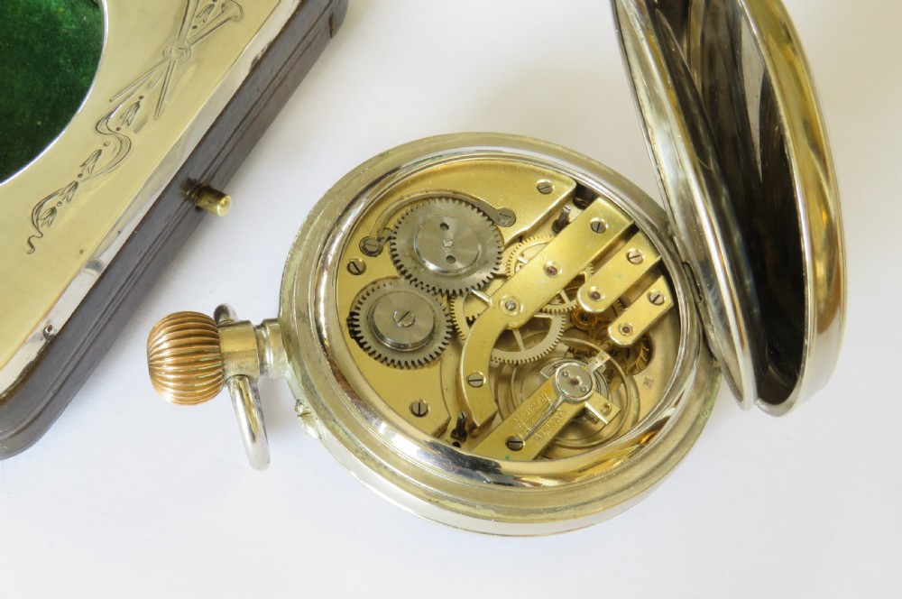 Silver Weir & Sons goliath pocket watch travel clock View IV
