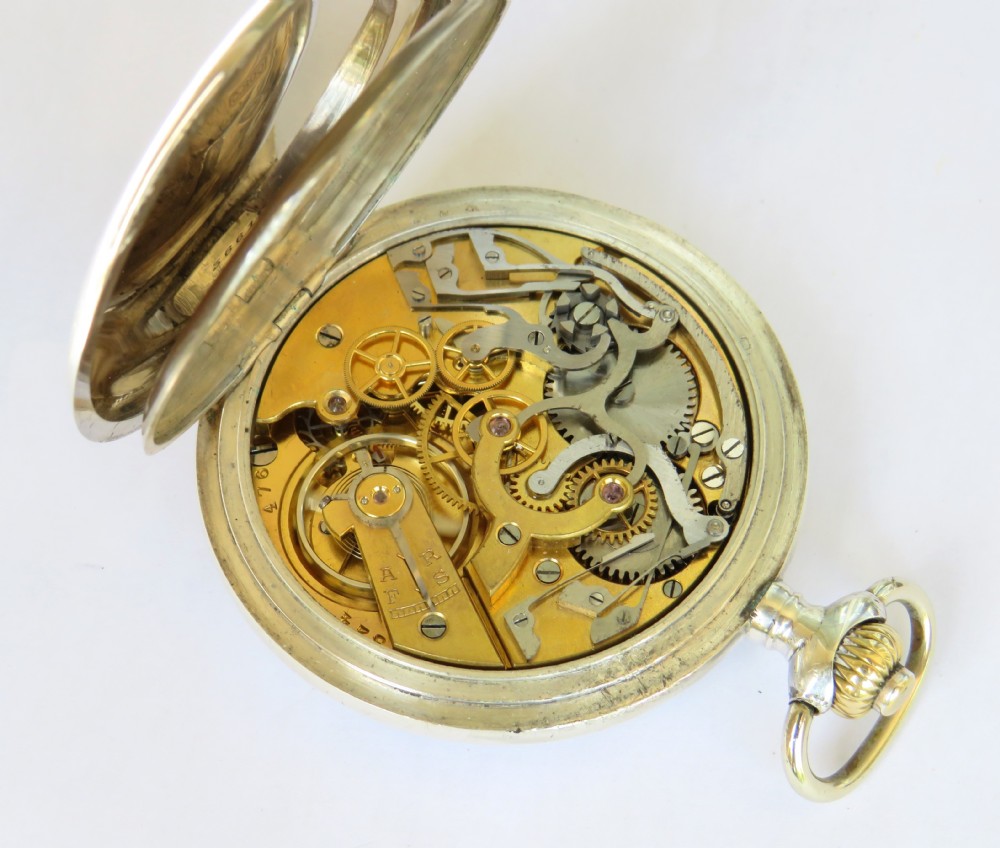 Antique Cronometro Fix private label chronograph pocket watch View IV