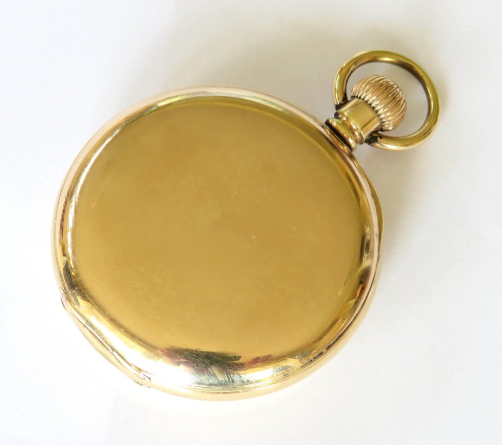 Antique J W Benson half hunter pocket watch View VI