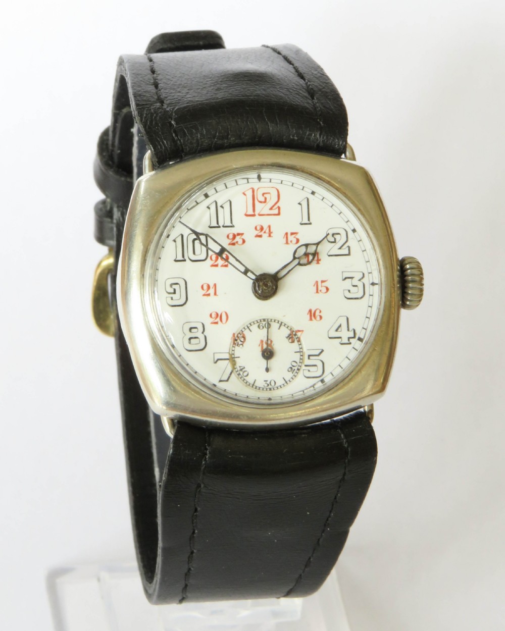 Gents 1920s silver wrist watch View II