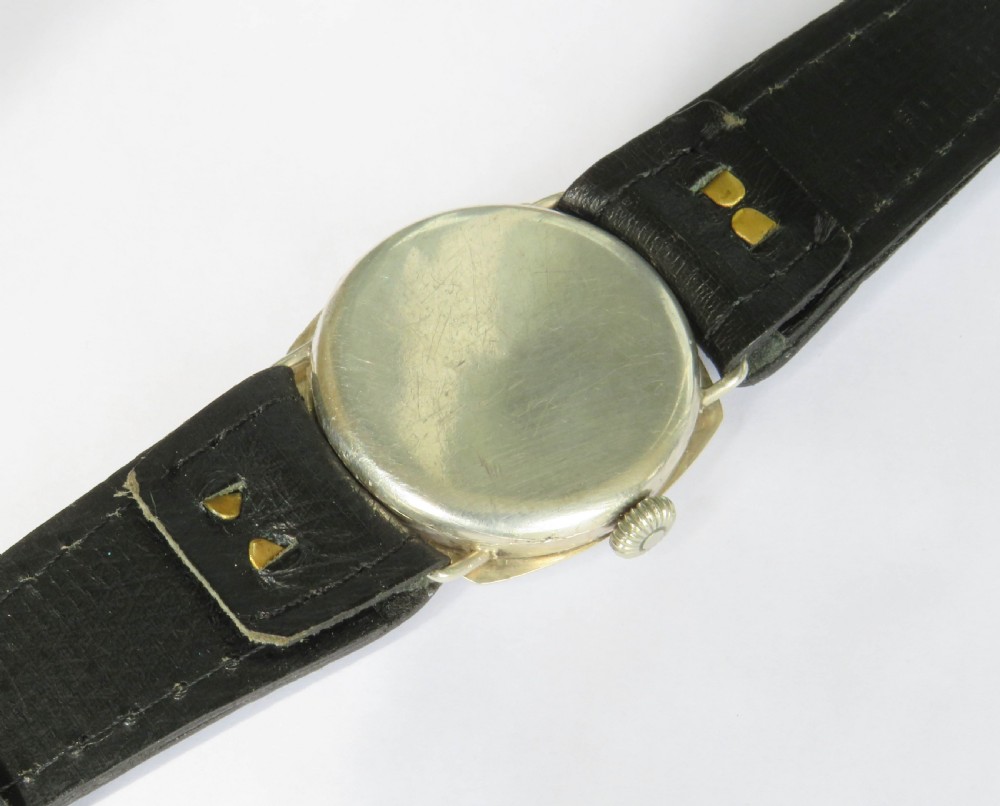 Gents 1920s silver wrist watch View IV