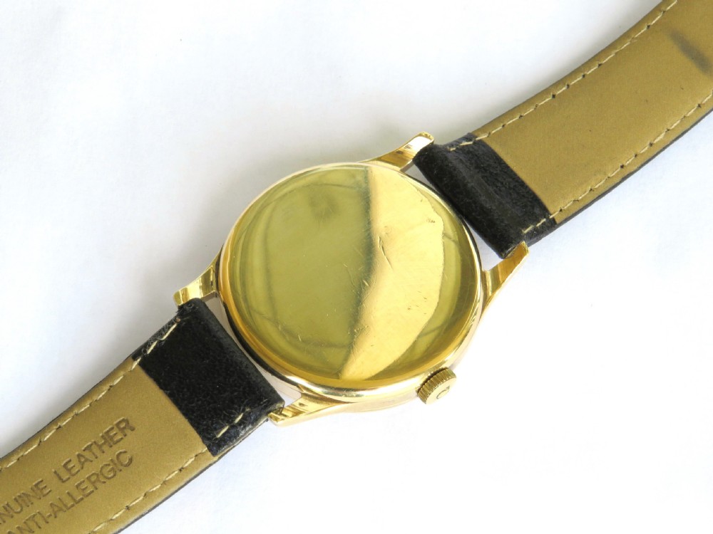 Gents 9ct gold Omega 30T2 wrist watch, 1945 View V