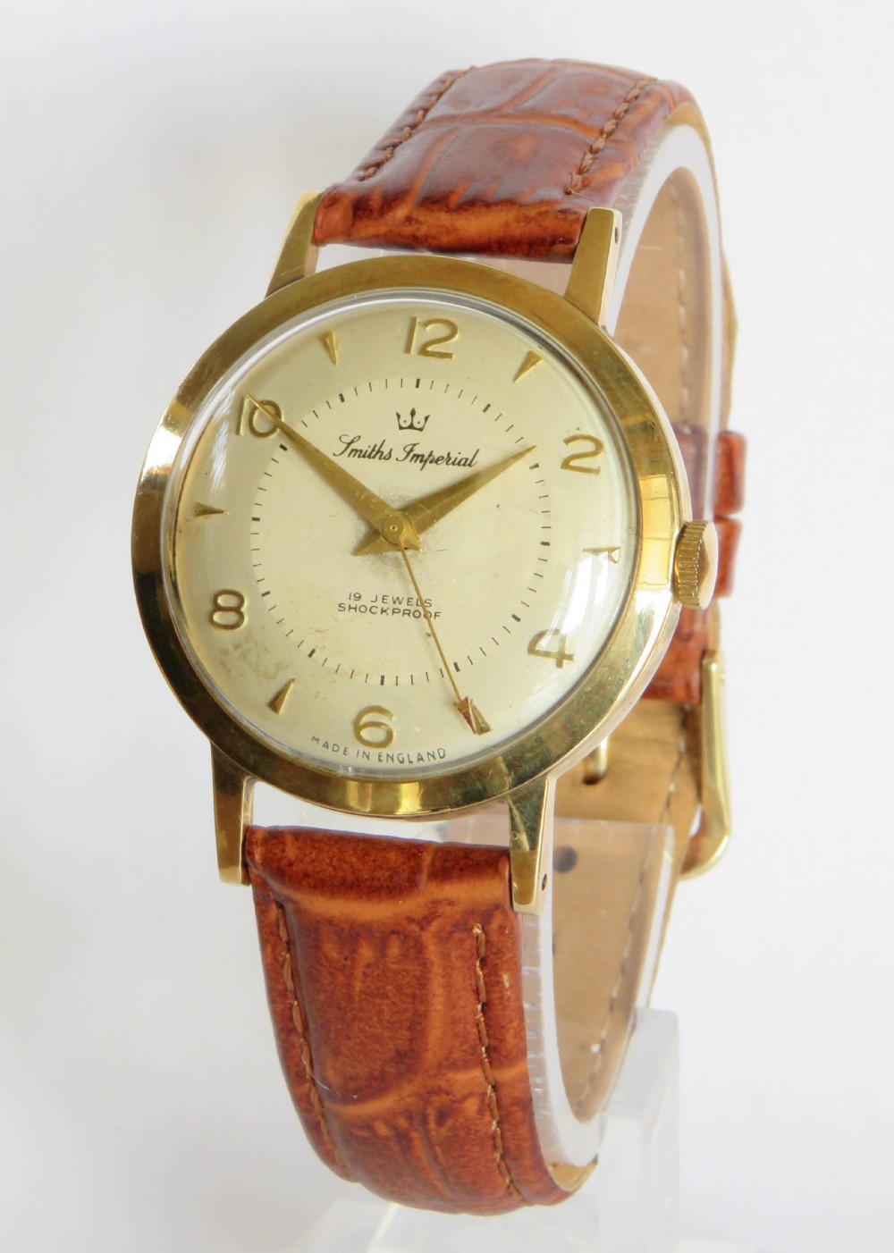 Gents 9ct gold Smiths Imperial wrist watch, 1960