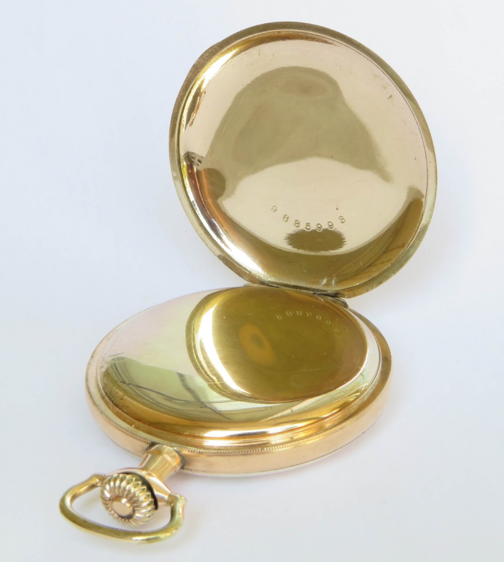 Hampden Watch Co Wm McKinley hunter pocket watch View III