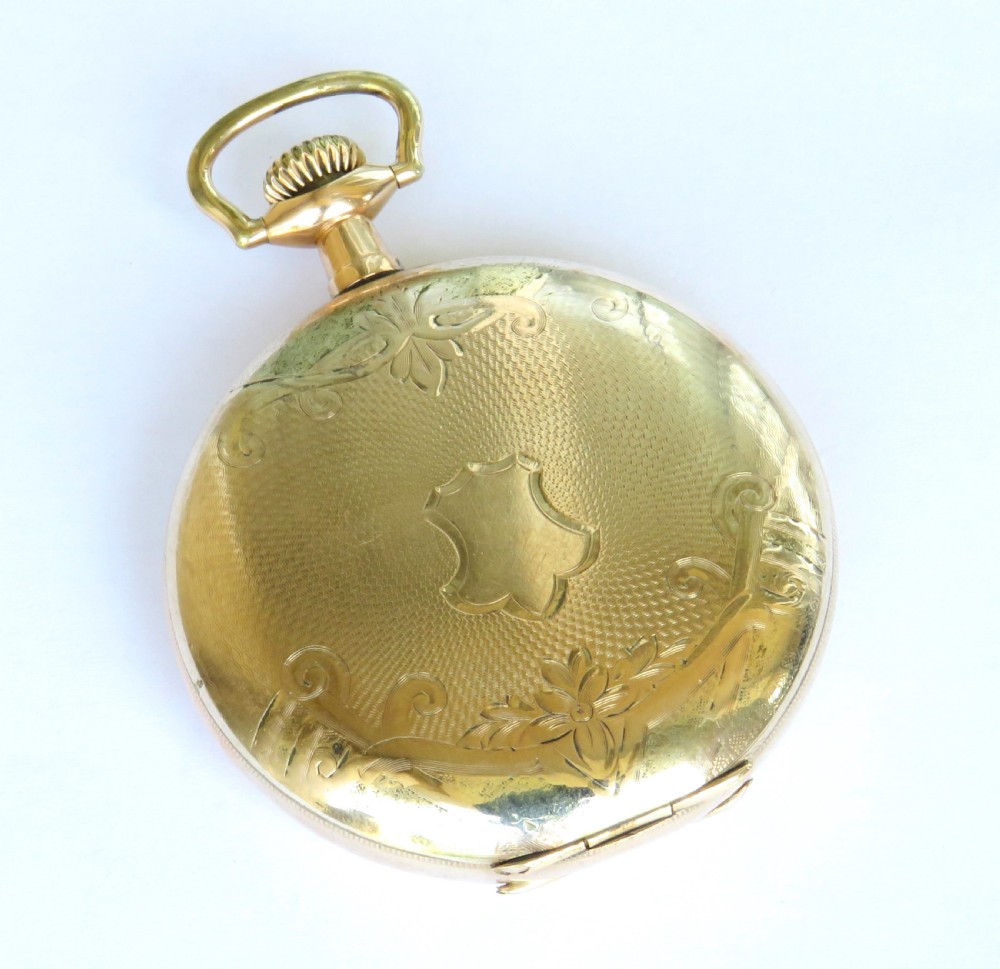Hampden Watch Co Wm McKinley hunter pocket watch View V