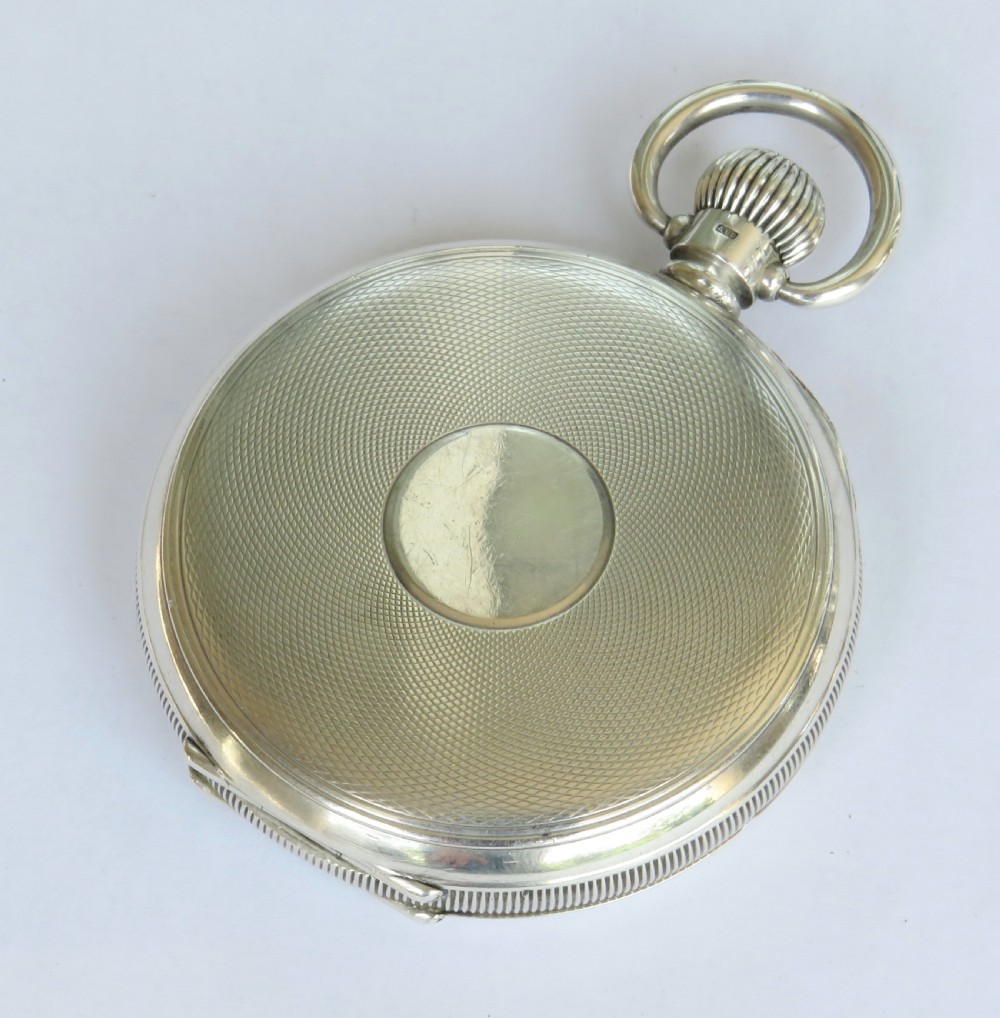 Antique silver Langendorf pocket watch, 1928 View V