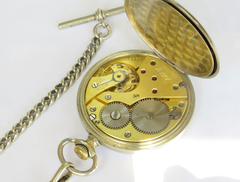 1930s Tissot pocket watch and chain View IV